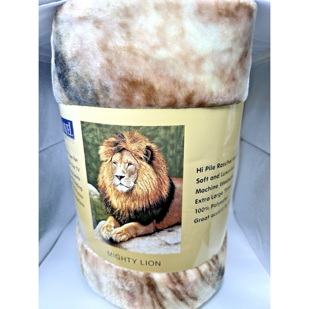 Brand New Shavel Mighty Lion Blanket 60"X80"